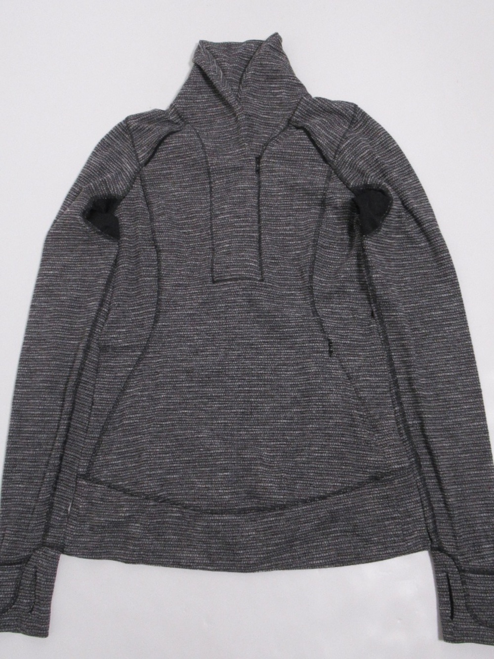 Lululemon Women's Think Fast Pullover Coco Pique Black / Black Size 6